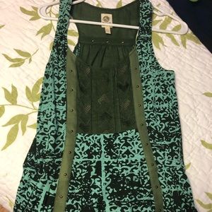 Anthropologie green  tank (Tiny brand)